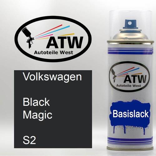 Volkswagen, Black Magic, S2: 400ml Sprühdose, von ATW Autoteile West.